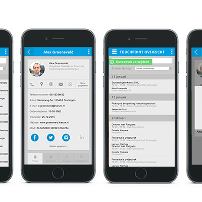 User Interface Hunter CRM